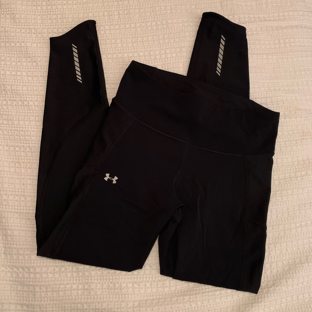 Black Under Armour  - Run True BreatheLux Leggings